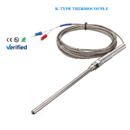 High Temperature 1200C B S R Thermocouple Type K Stainless Steel Probe 0.1 Accuracy Customized OEM & ODM Support