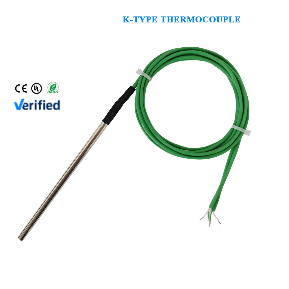 K-Type Thermocouple Simple Temperature Probe Pin Temperature Sensing Line Customizable PT100 Temperature Sensor