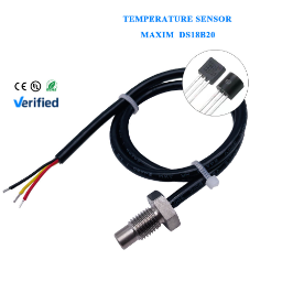 OEM & ODM M10 G12 Waterproof Stainless Steel Probe Digital for DS18B20 Temperature Sensor