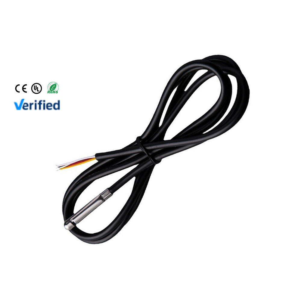 4 Wire 1M 2M SHT30 SHT45 RS485 SHT20 I2C Temperature and Humidity Sensor stainless steel round tube Environmental Sensors